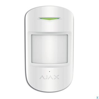 Ajax COMBIPROTECT-W 38097 Sensore Movimento PIR e Rottura Vetro Wireless Bianco