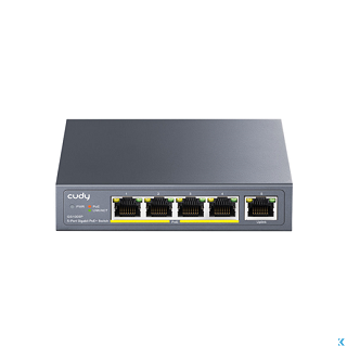 GS1005P Switch PoE+ 4 Porte 10/100M +1 RJ45 10/100M - Cudy