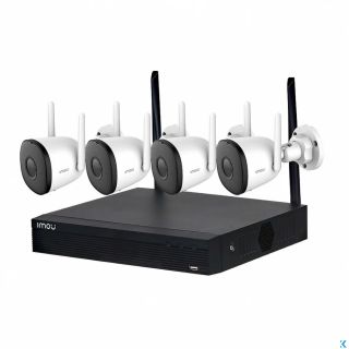 Kit Wi-FI completo di NVR 4 canali, HDD da 1 TB e 4 telecamere - IMOU