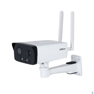 IPC-HFW3441DG-AS-4G-EAU-B Telecamera IP-4G Bullet WizSense 4G, ottica 3.6 mm, 4 MP, audio bidirezionale -Dahua