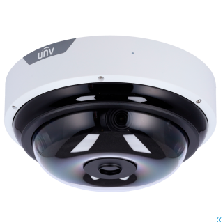 Telecamera panoramica IP 4x5 MP, ottica motorizzata 2.7~13.5 mm, IR 50, AI - Uniview